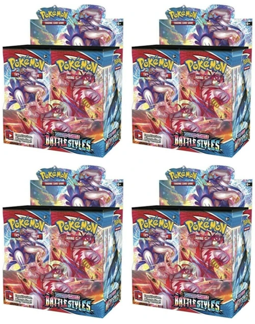 Pokémon TCG Sword & Shield Battle Styles Booster Box 4x Lot
