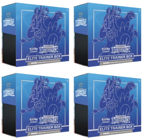 Pokémon TCG Sword & Shield Battle Styles Elite Trainer Box Rapid Strike 4x Lot