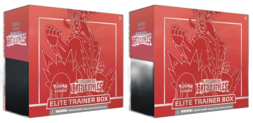 Pokémon TCG Sword & Shield Battle Styles Elite Trainer Box Single Strike 2x Lot