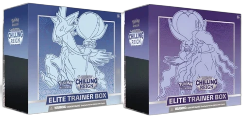 Pokémon TCG Sword & Shield Chilling Reign Elite Trainer Box Ice Rider Calyrex/Shadow Rider Calyrex 2x Bundle