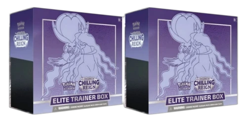 Pokémon TCG Sword & Shield Chilling Reign Elite Trainer Box (Shadow Rider Calyrex) 2x Lot