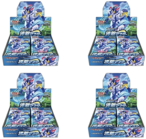 Pokémon TCG Sword & Shield S5R Rapid Strike Master Box x4 (Japanese)