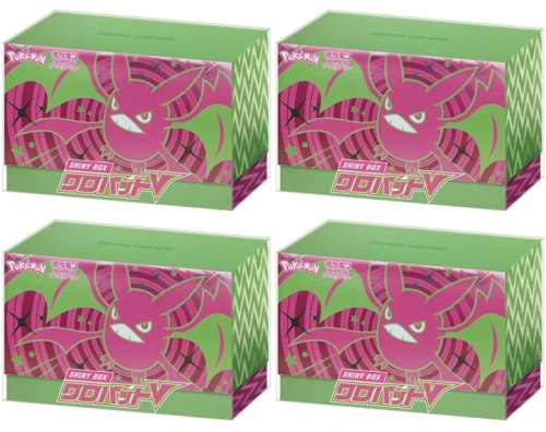 Pokémon TCG Sword & Shield Shiny Crobat V Box 4x Lot