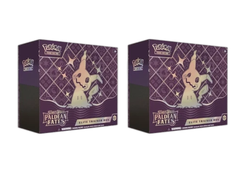 2024 Pokémon Scarlet & Violet Paldean Fates Elite Trainer Box 2x Lot