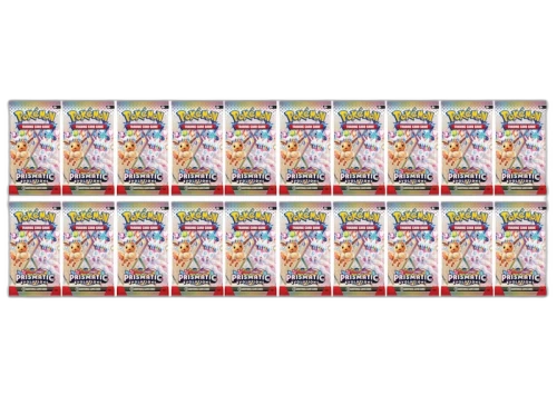 2024 Pokémon Scarlet & Violet Prismatic Evolution Booster Pack 20x Lot