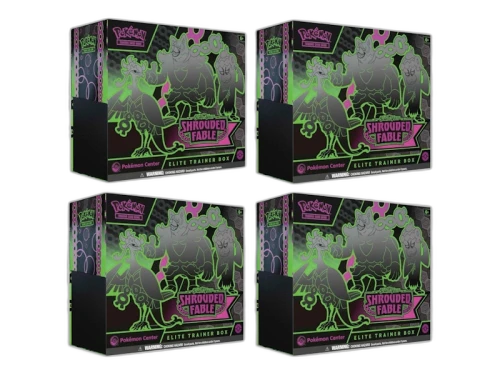 2024 Pokémon Scarlet & Violet Shrouded Fable Pokémon Center Elite Trainer Box 4x Lot