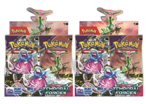 2024 Pokémon Scarlet & Violet Temporal Forces Booster Box 2x Lot