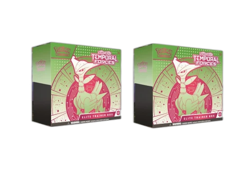 2024 Pokémon Scarlet & Violet Temporal Forces (Iron Leaves) Elite Trainer Box 2x Lot