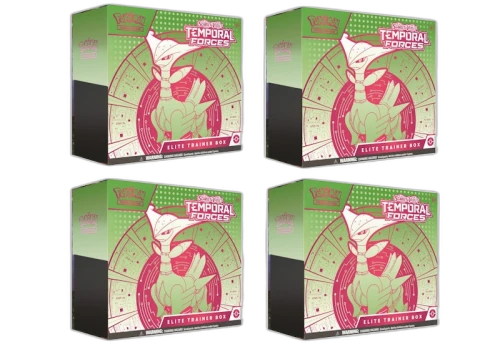 2024 Pokémon Scarlet & Violet Temporal Forces (Iron Leaves) Elite Trainer Box 4x Lot