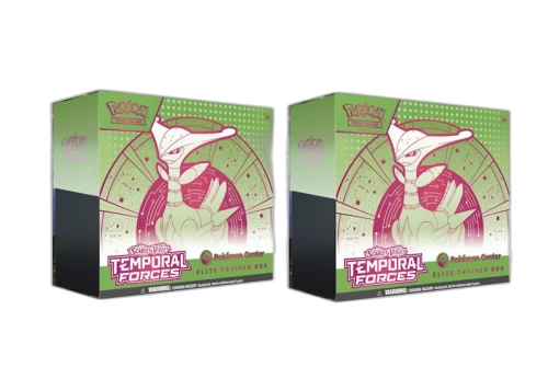 2024 Pokémon Scarlet & Violet Temporal Forces (Iron Leaves) Pokemon Center Elite Trainer Box 2x Lot