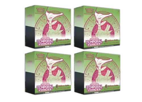 2024 Pokémon Scarlet & Violet Temporal Forces (Iron Leaves) Pokemon Center Elite Trainer Box 4x Lot