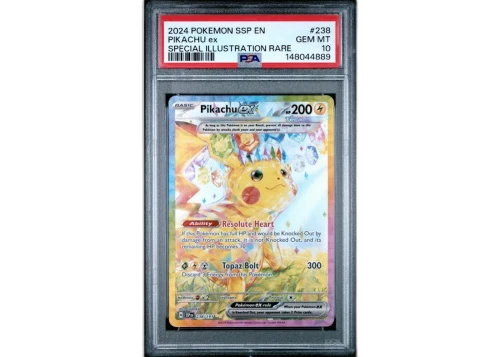 2024 Pokémon Surging Sparks Pikachu ex Special Illustration Rare #238 PSA 10