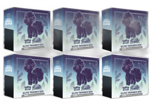 2024 Pokémon Sword & Shield Silver Tempest Elite Trainer Box 6x Lot