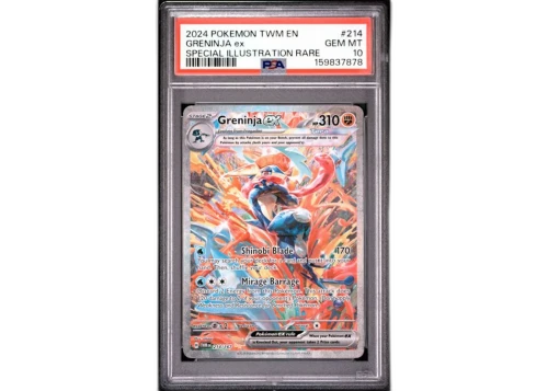 2024 Pokémon Twilight Masquerade Greninja ex Special Illustration Rare #214 PSA 10