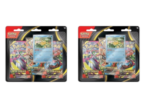 2025 Pokémon Mega Evolution 3-Pack Blister Pack 2x Lot (Psyduck)