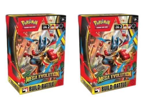 2025 Pokémon Mega Evolution Build & Battle Display Box 2x Lot