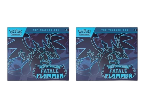 2025 Pokémon Mega Evolution Fateful Flames Elite Trainer Box (German) 2x Lot