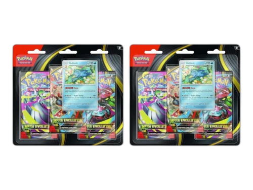 2025 Pokémon Mega Evolution Golduck 3-Pack Blister Pack 2x Lot