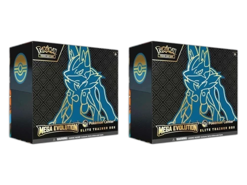 2025 Pokémon Mega Evolution Mega Lucario Elite Trainer Box (Pokemon Center) 2x Lot