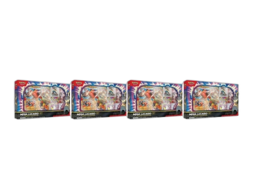2025 Pokémon Mega Evolution Mega Lucario ex Figure Collection Box 4x Lot