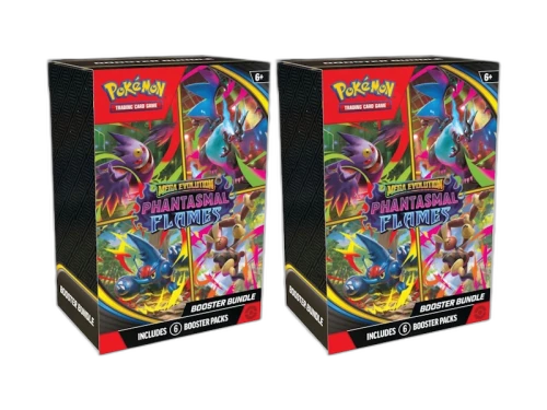 2025 Pokémon Mega Evolution Phantasmal Flames Booster Bundle 2x Lot
