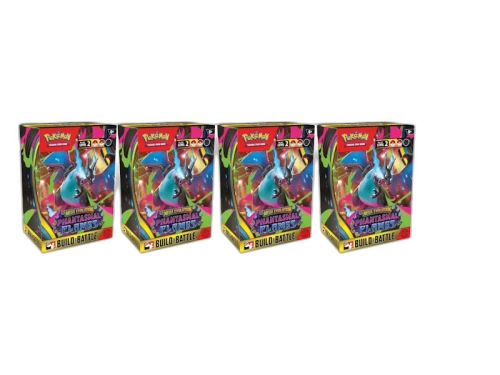 2025 Pokémon Mega Evolution Phantasmal Flames Build & Battle Box 4x Lot