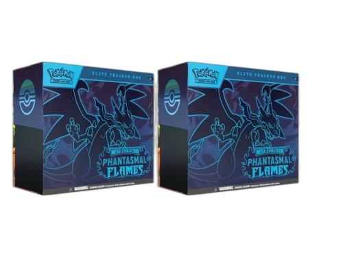 2025 Pokémon Mega Evolution Phantasmal Flames Elite Trainer Box 2x Lot