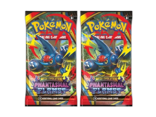 2025 Pokémon Mega Evolution Phantasmal Flames Mega Heracross Booster Pack 2x Lot
