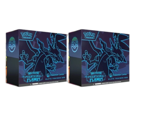 2025 Pokémon Mega Evolution Phantasmal Flames Pokemon Center Elite Trainer Box 2x Lot