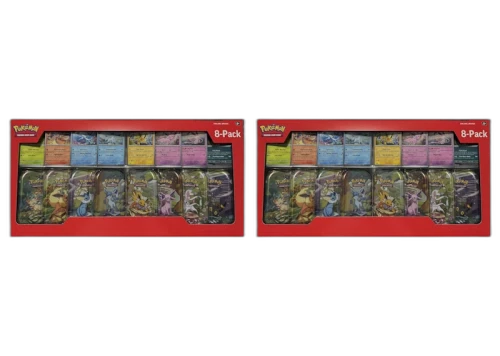 2025 Pokémon Prismatic Evolutions Mini Tins 8-Pack (Costco Exclusive) 2x Lot