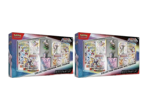 2025 Pokémon Prismatic Evolutions Premium Figure Box (French) 2x Lot