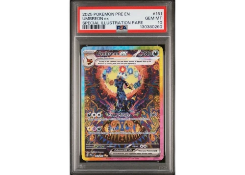 2025 Pokémon Prismatic Evolutions Umbreon ex Special Illustration Rare #161 PSA 10