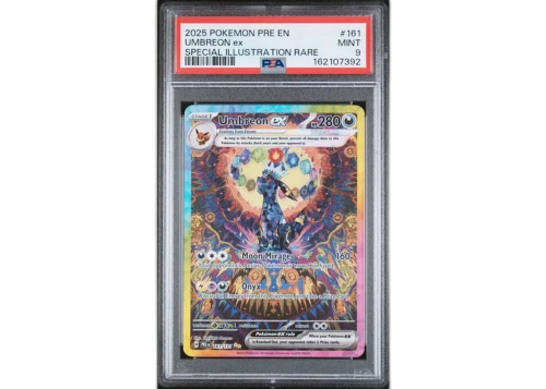 2025 Pokémon Prismatic Evolutions Umbreon ex Special Illustration Rare #161 PSA 9