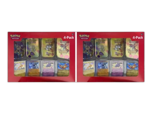 2025 Pokémon Scarlet and Violet 151 151 Mini Tin 4-Pack (Sam's Club Exclusive, Tin Art May Vary) 2x Lot
