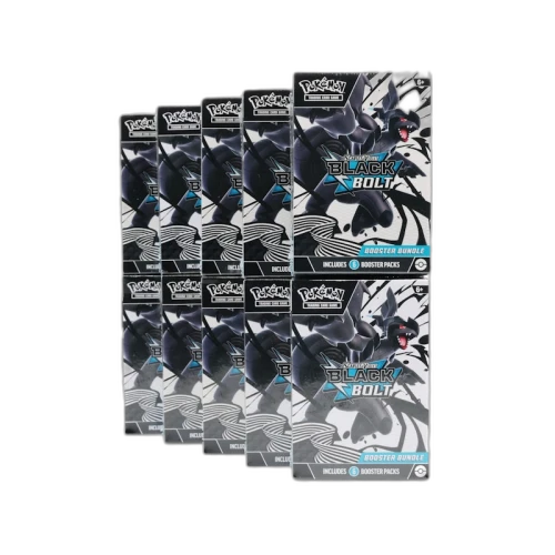 2025 Pokémon Scarlet & Violet Black Bolt Booster Bundle 10x Lot