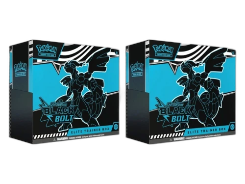 2025 Pokémon Scarlet & Violet Black Bolt Elite Trainer Box 2x Lot