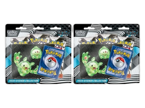 2025 Pokémon Scarlet & Violet Black Bolt Tech Sticker Collection Blister Pack 2x Lot