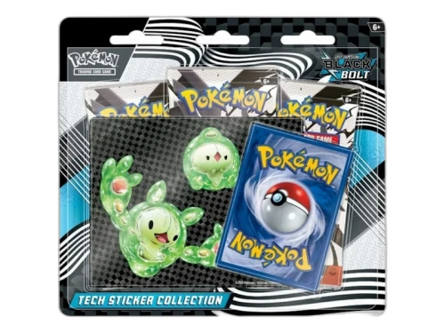2025 Pokémon Scarlet & Violet Black Bolt Tech Sticker Collection Blister Pack