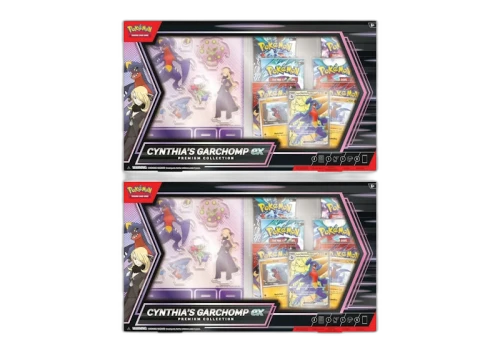 2025 Pokémon Scarlet & Violet Cynthia's Garchomp ex Premium Collection Box 2x Lot