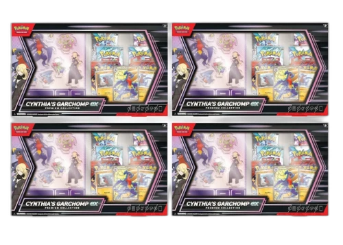 2025 Pokémon Scarlet & Violet Cynthia's Garchomp ex Premium Collection Box 4x Lot