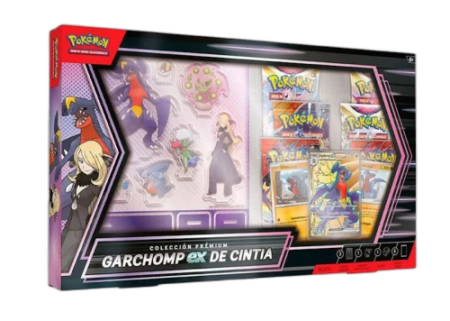 2025 Pokémon Scarlet & Violet Cynthia's Garchomp ex Premium Collection (Spanish) Box