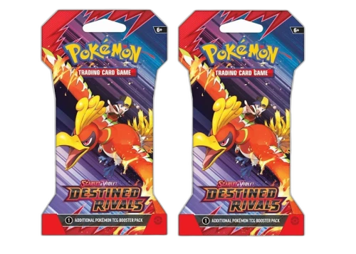 2025 Pokémon Scarlet & Violet Destined Rivals Booster Pack 2x Lot (Artwork May Vary)