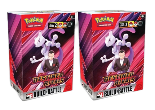 2025 Pokémon Scarlet & Violet Destined Rivals Build & Battle Box 2x Lot