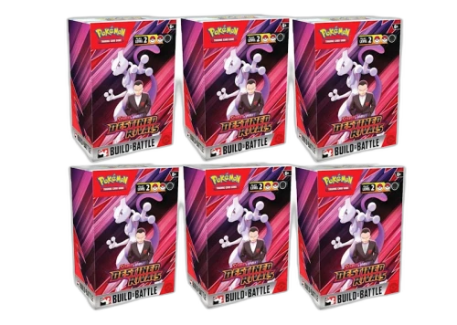 2025 Pokémon Scarlet & Violet Destined Rivals Build & Battle Box 6x Lot