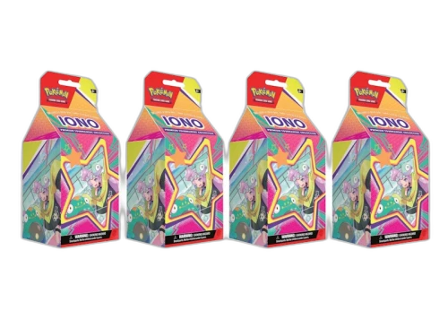 2025 Pokémon Scarlet & Violet Destined Rivals Iono Premium Tournament Collection 4x Lot