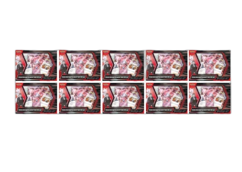 2025 Pokémon Scarlet & Violet Destined Rivals Team Rocket's Mewtwo EX Box 10x Lot