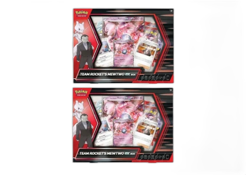 2025 Pokémon Scarlet & Violet Destined Rivals Team Rocket's Mewtwo EX Box 2x Lot