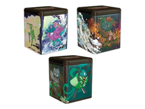2025 Pokémon Scarlet & Violet Ogerpon/Paradox Pokemon/ Treasures of Ruin Stacking Tin 3x Lot