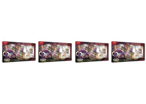 2025 Pokémon Scarlet & Violet Paldean Fates Great Tusk ex & Iron Treads ex Premium Collection Box 4x Lot