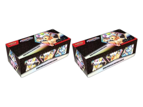 2025 Pokémon Scarlet & Violet Prismatic Evoloutions Surprise Box (German) 2x Lot